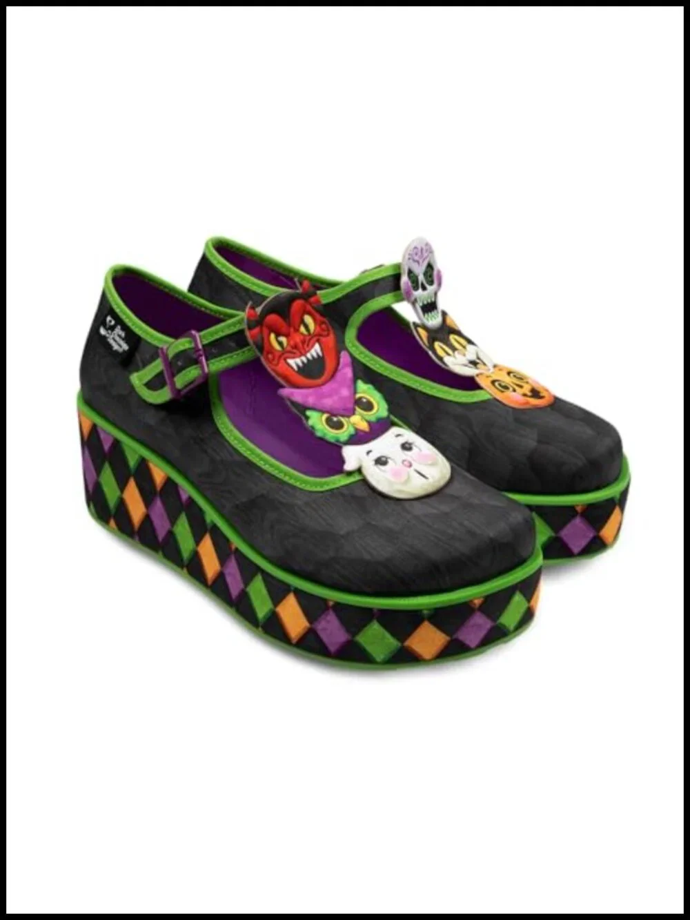 Whimsical Platform Mary Jane Shoes with Cushioned Insole